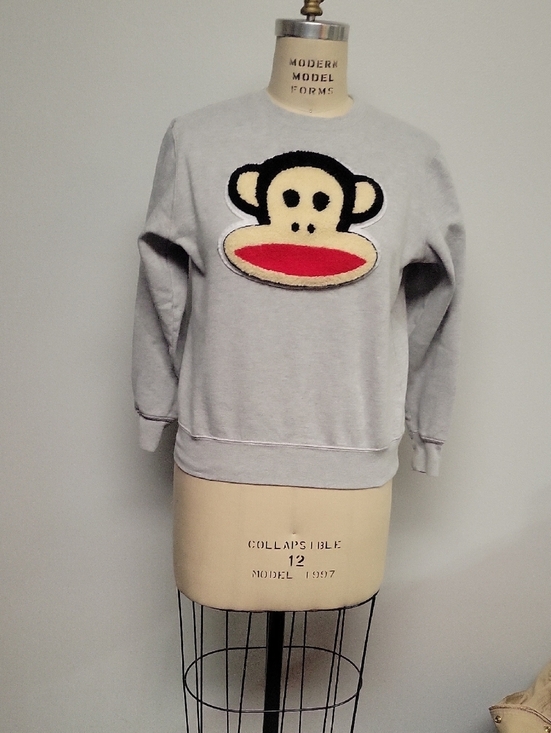 Paul Frank Tops - Paul Frank Gray Pullover Sweatshirt with Black Label